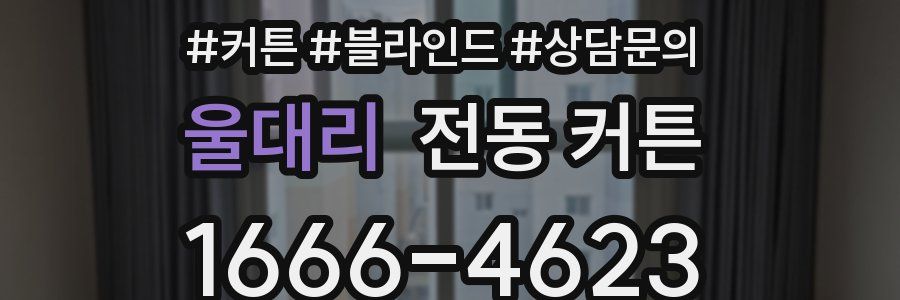 울대리 전동 커튼