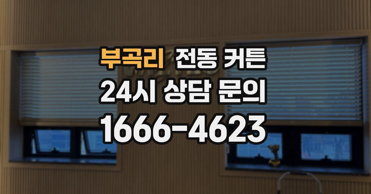 부곡리 전동 커튼