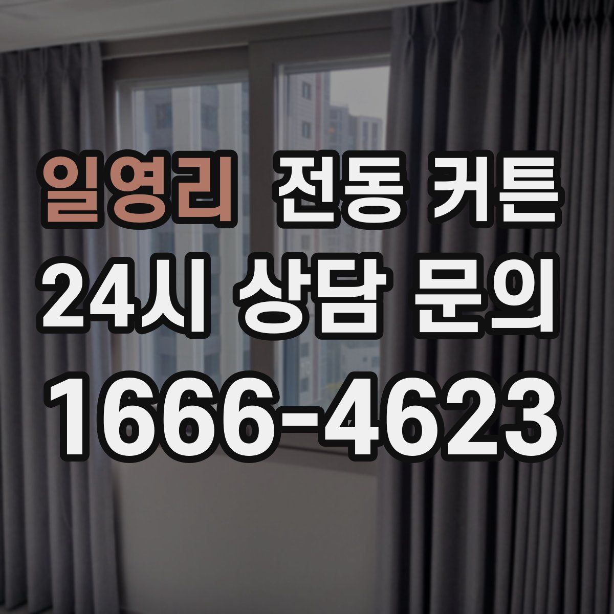 일영리 전동 커튼