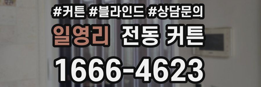 일영리 전동 커튼
