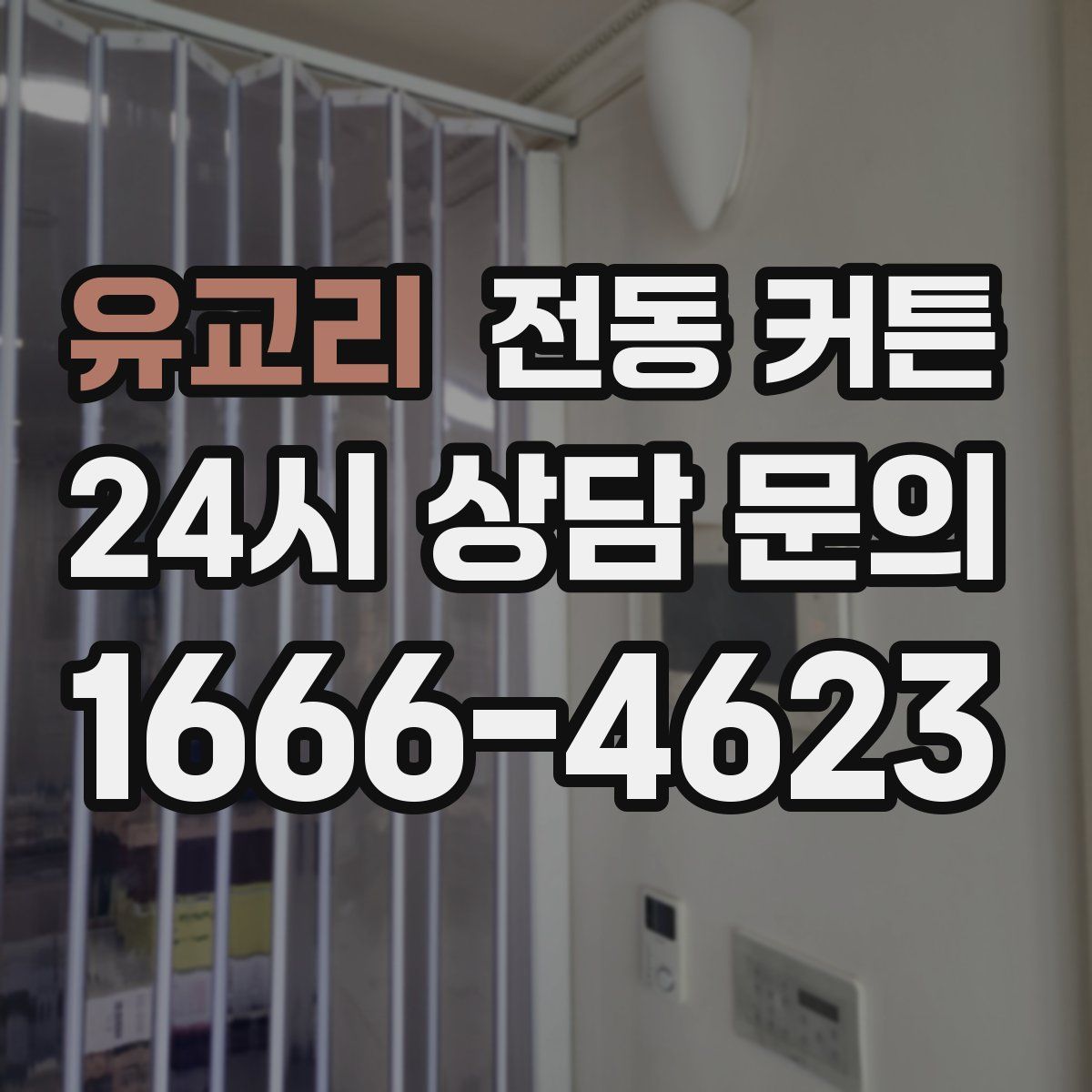 유교리 전동 커튼