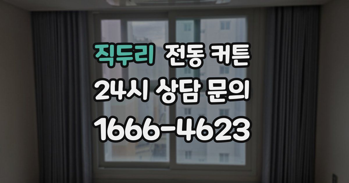 직두리 전동 커튼