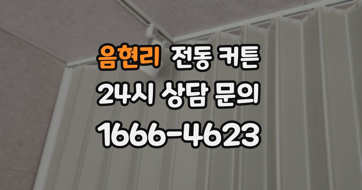 음현리 전동 커튼