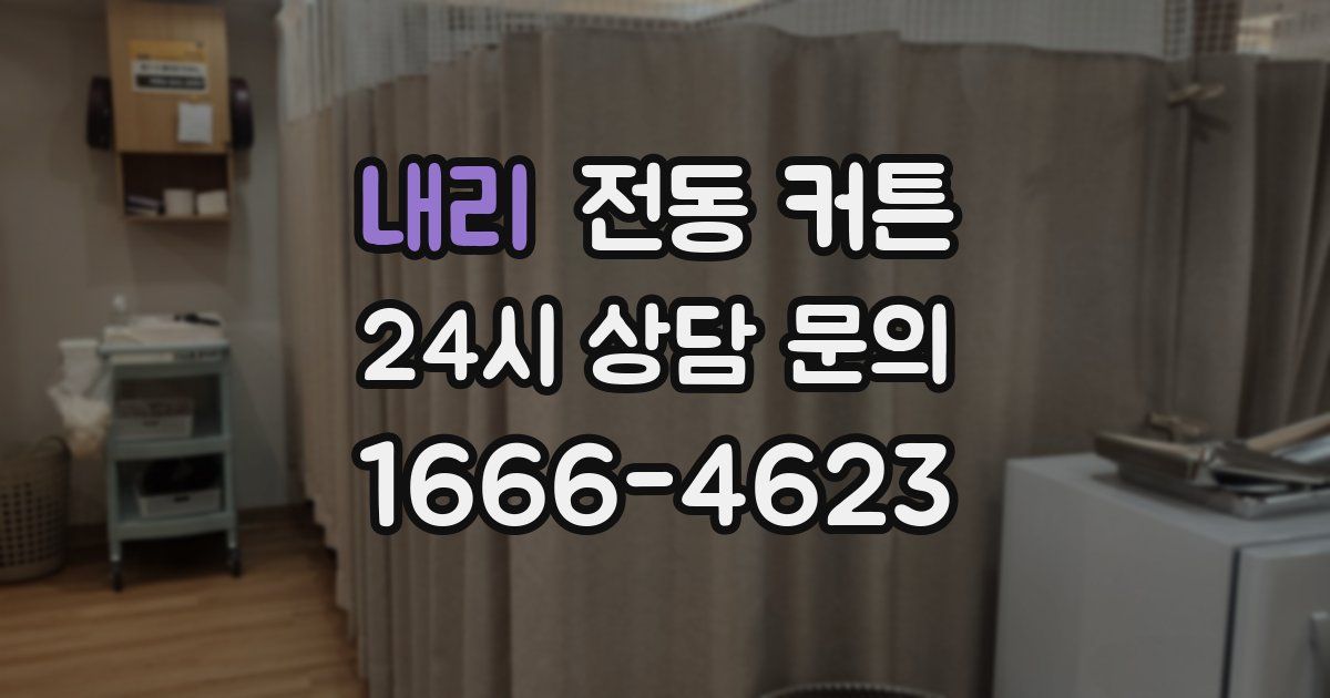내리 전동 커튼