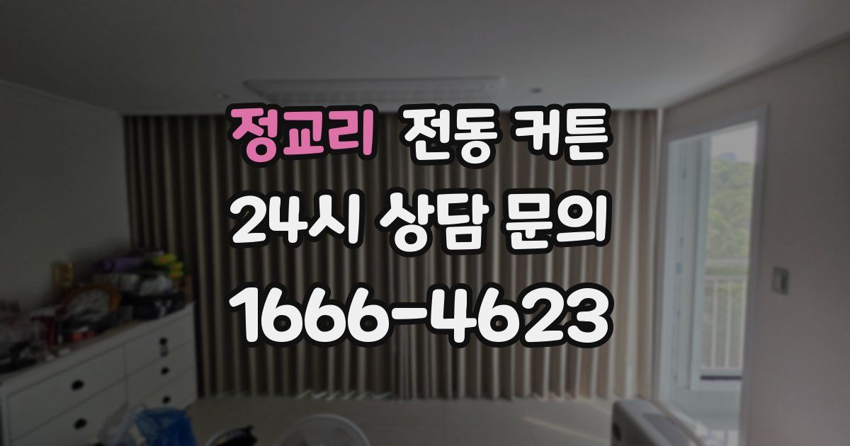 정교리 전동 커튼