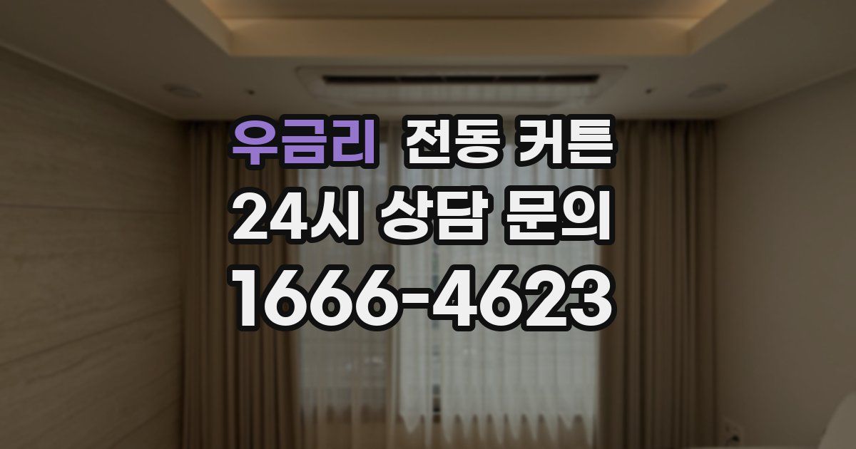 우금리 전동 커튼