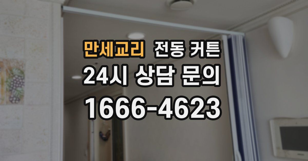 만세교리 전동 커튼