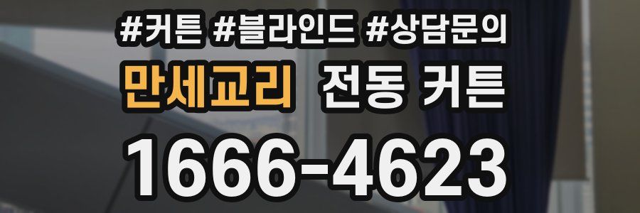 만세교리 전동 커튼