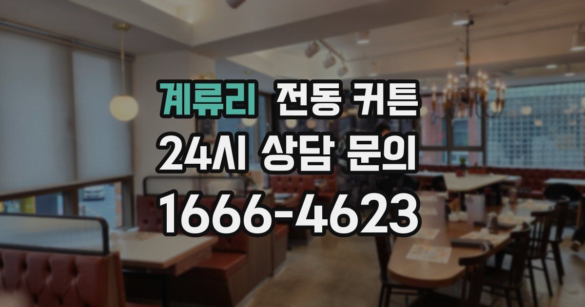 계류리 전동 커튼