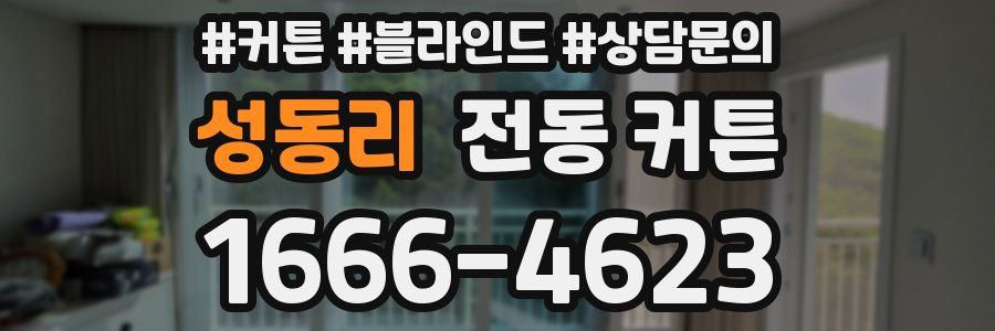 성동리 전동 커튼