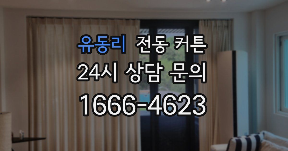유동리 전동 커튼
