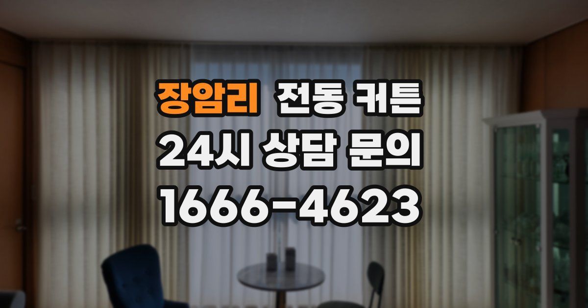 장암리 전동 커튼