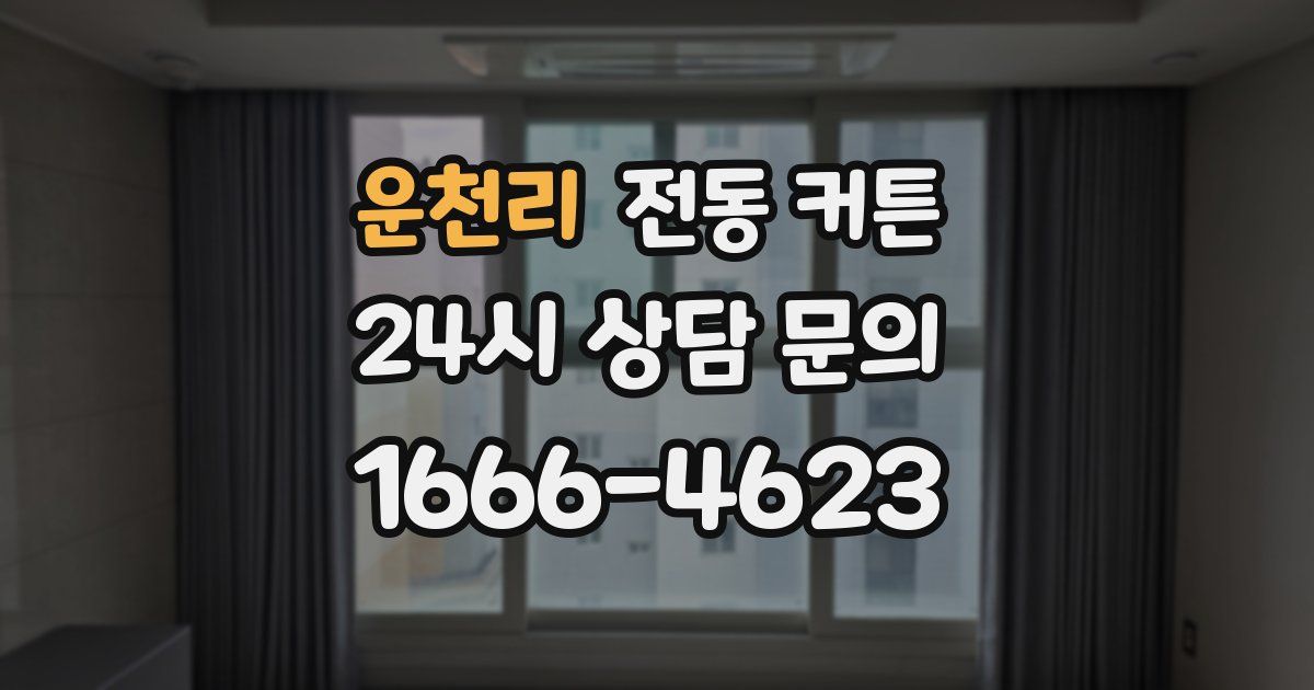 운천리 전동 커튼