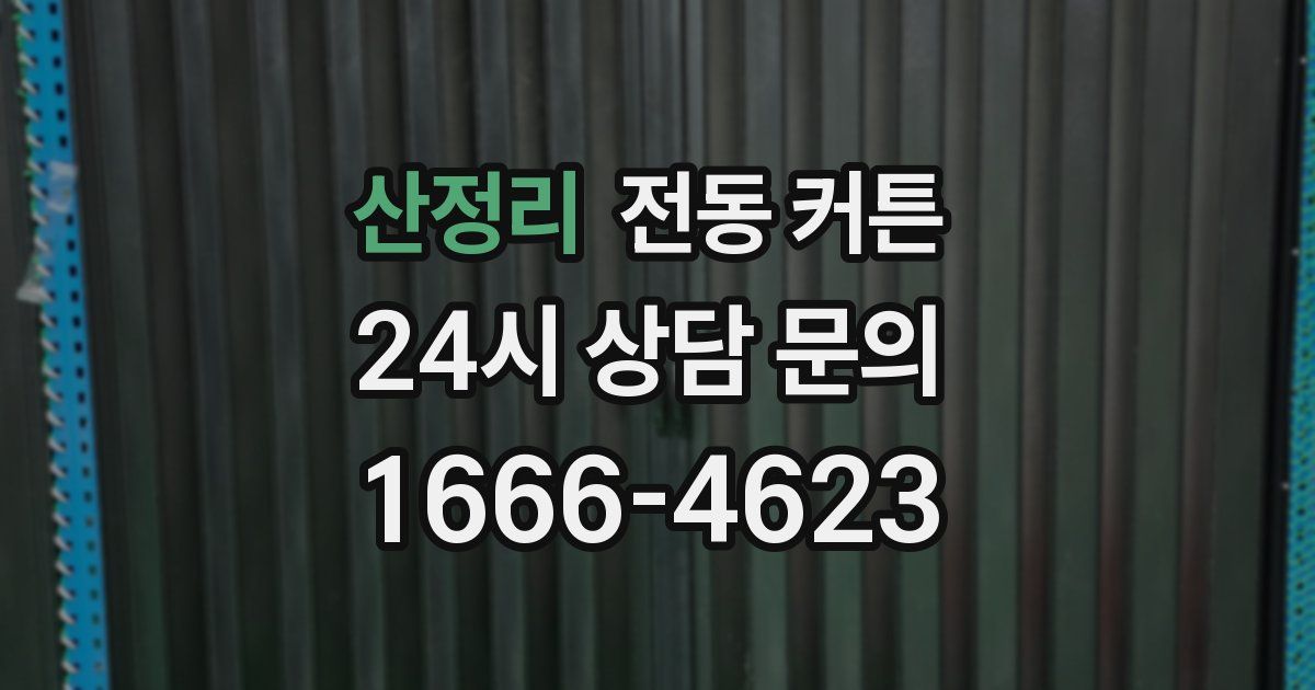 산정리 전동 커튼