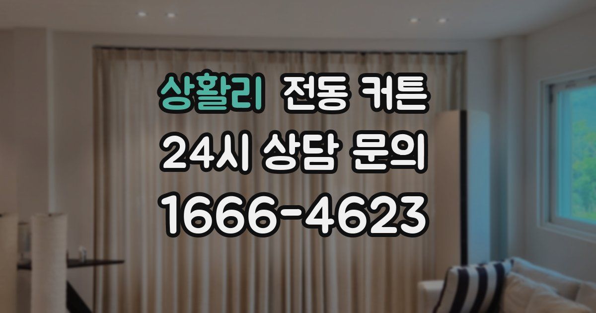 상활리 전동 커튼
