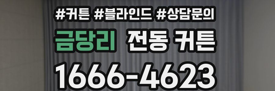 금당리 전동 커튼