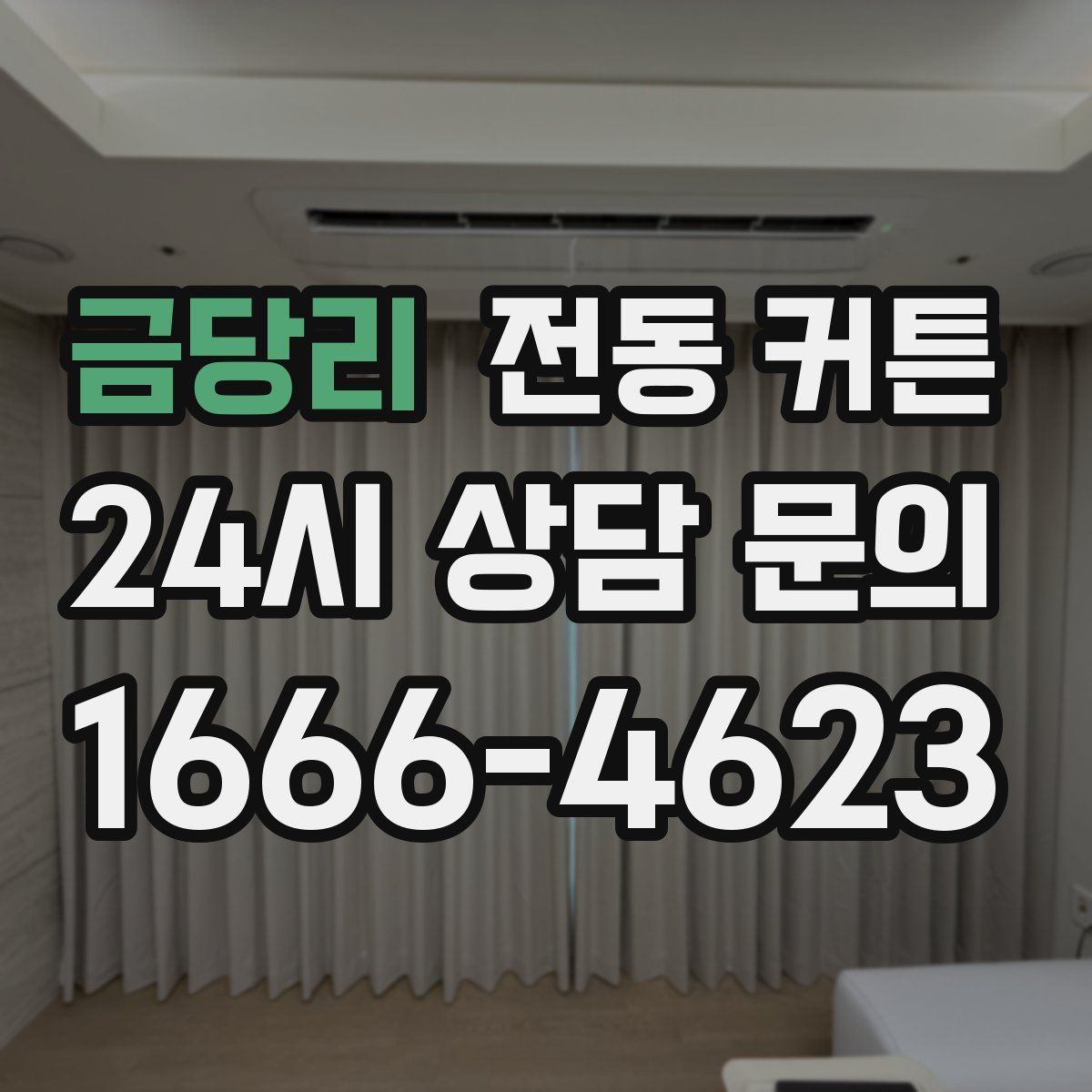 금당리 전동 커튼