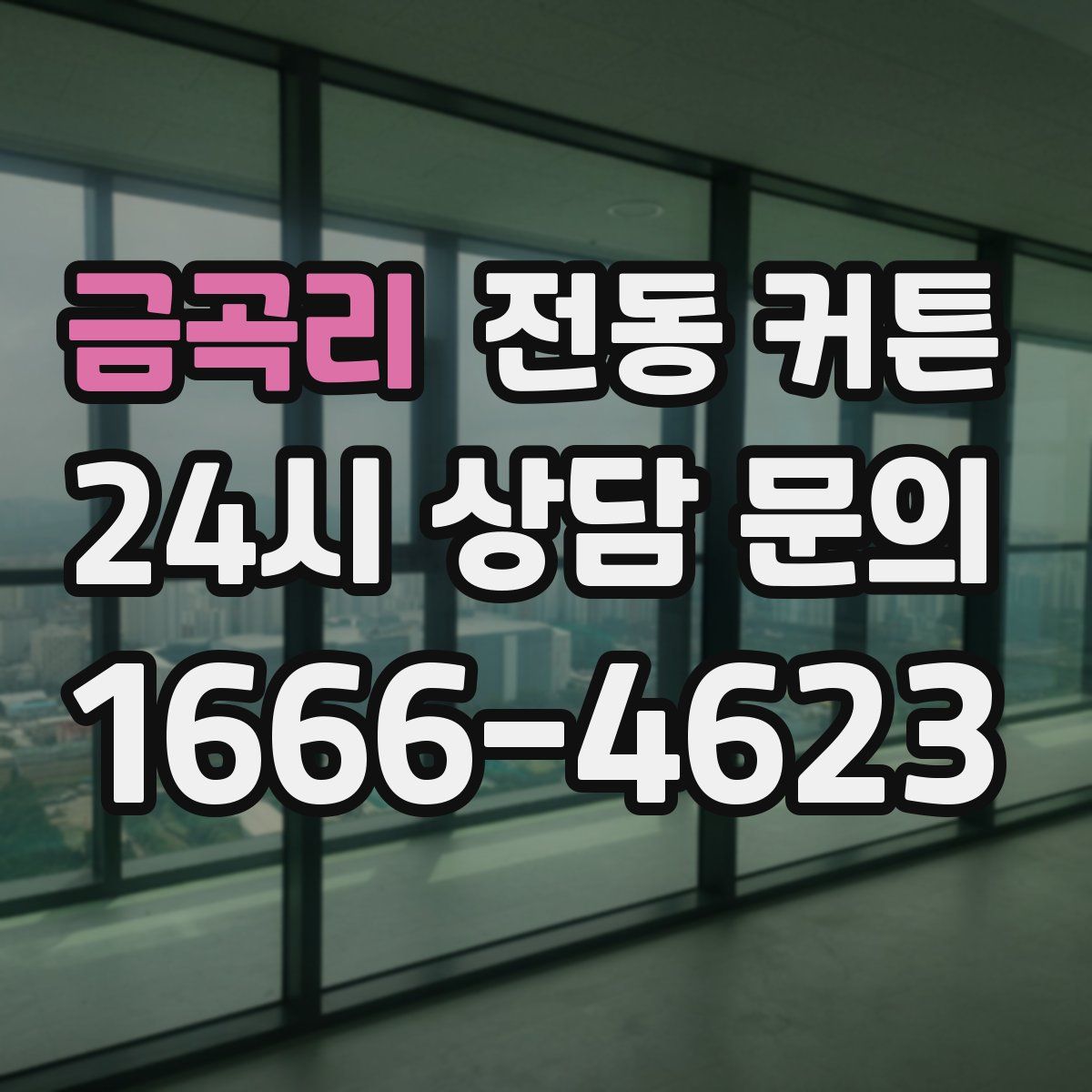 금곡리 전동 커튼