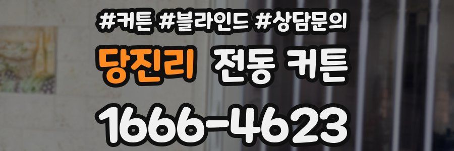 당진리 전동 커튼