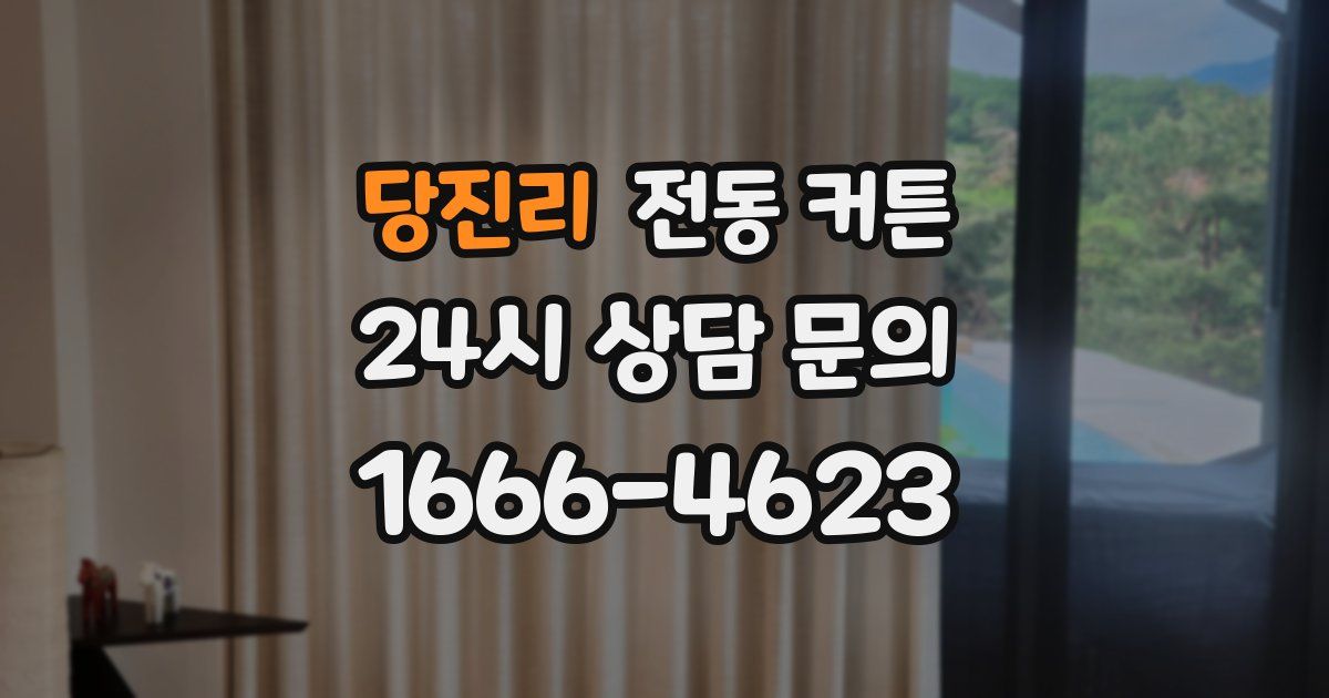 당진리 전동 커튼