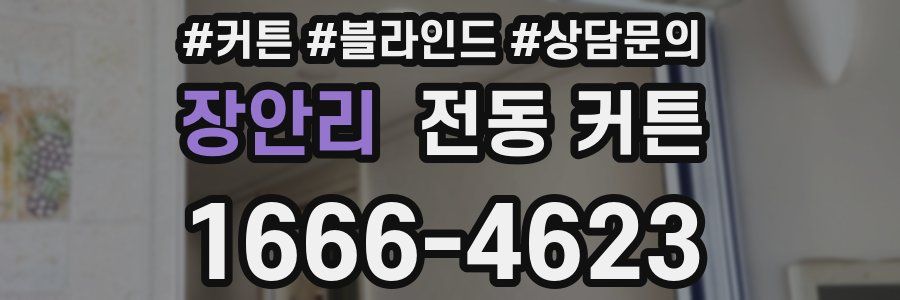장안리 전동 커튼