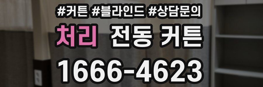 처리 전동 커튼