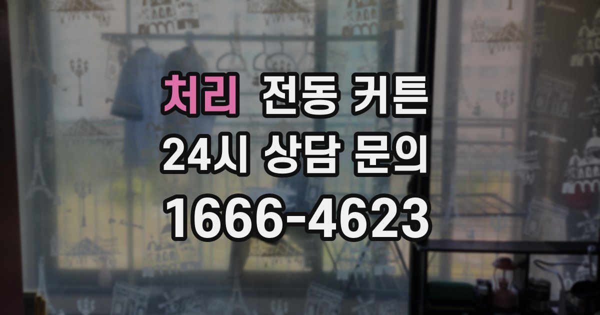 처리 전동 커튼