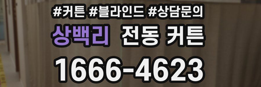 상백리 전동 커튼