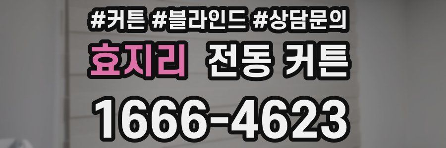 효지리 전동 커튼
