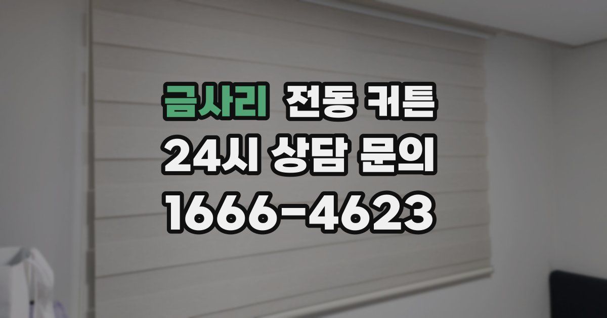 금사리 전동 커튼