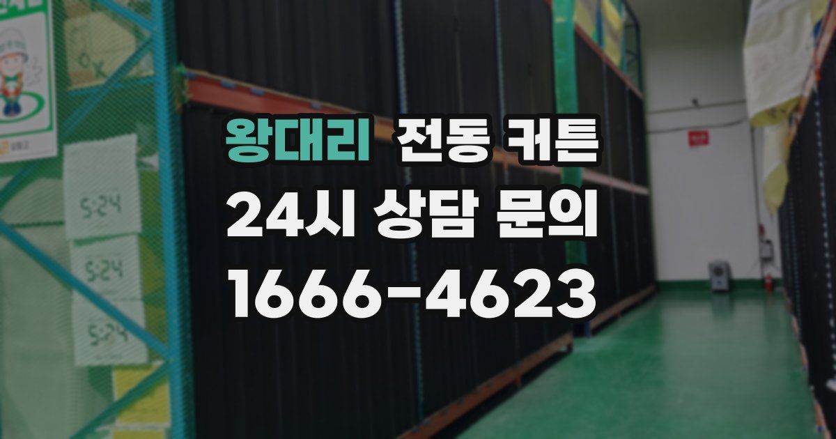 왕대리 전동 커튼