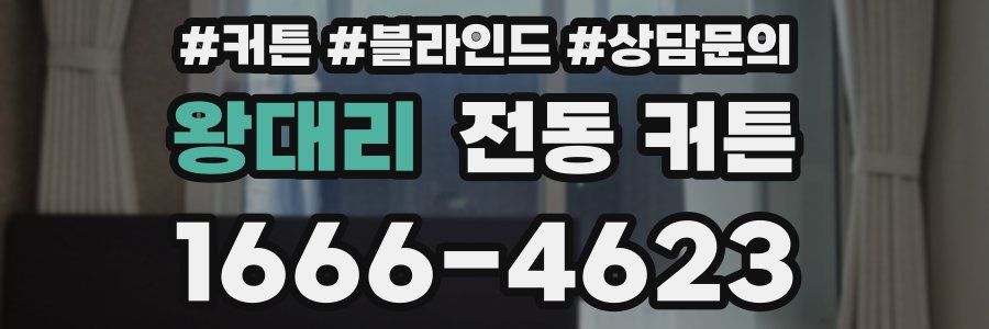 왕대리 전동 커튼