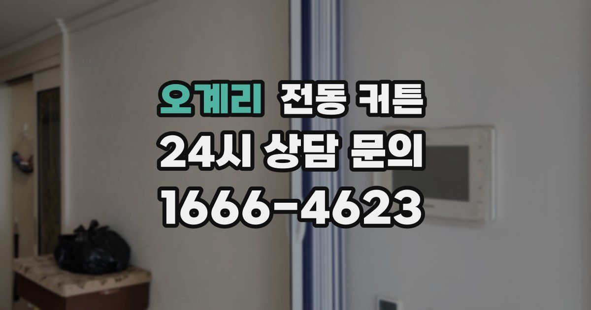 오계리 전동 커튼