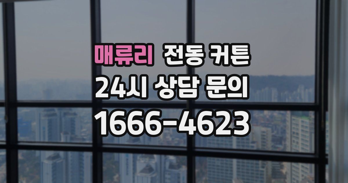 매류리 전동 커튼