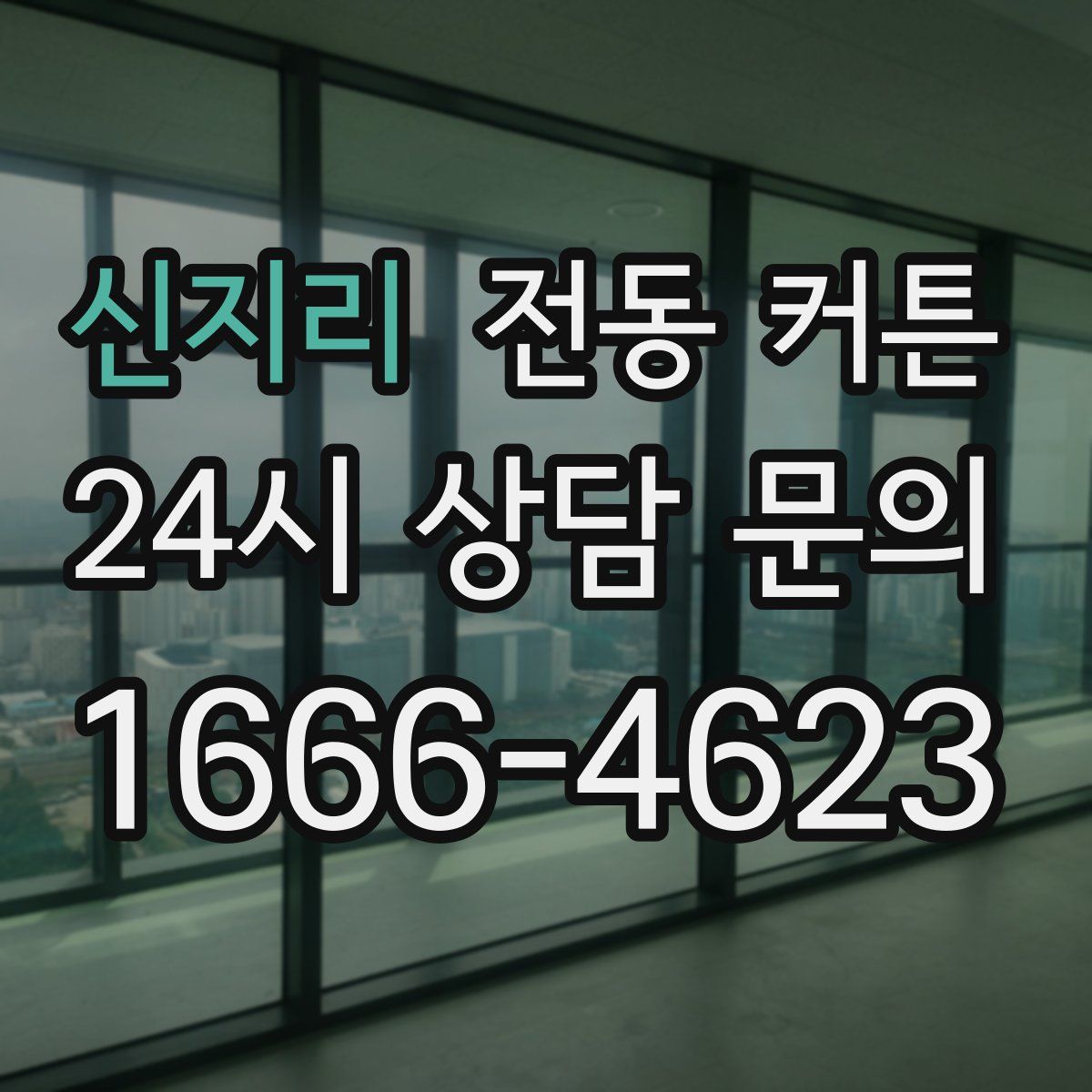 신지리 전동 커튼