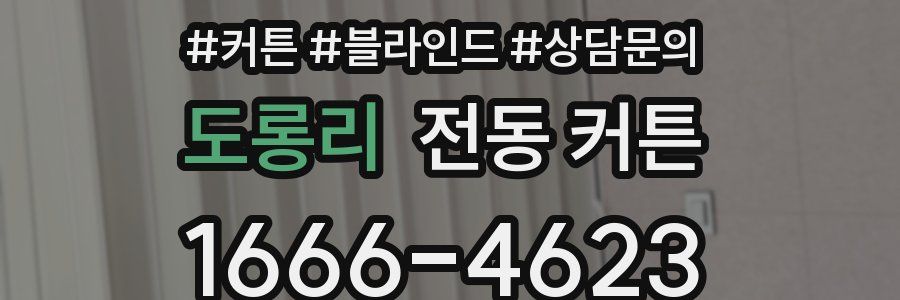도롱리 전동 커튼