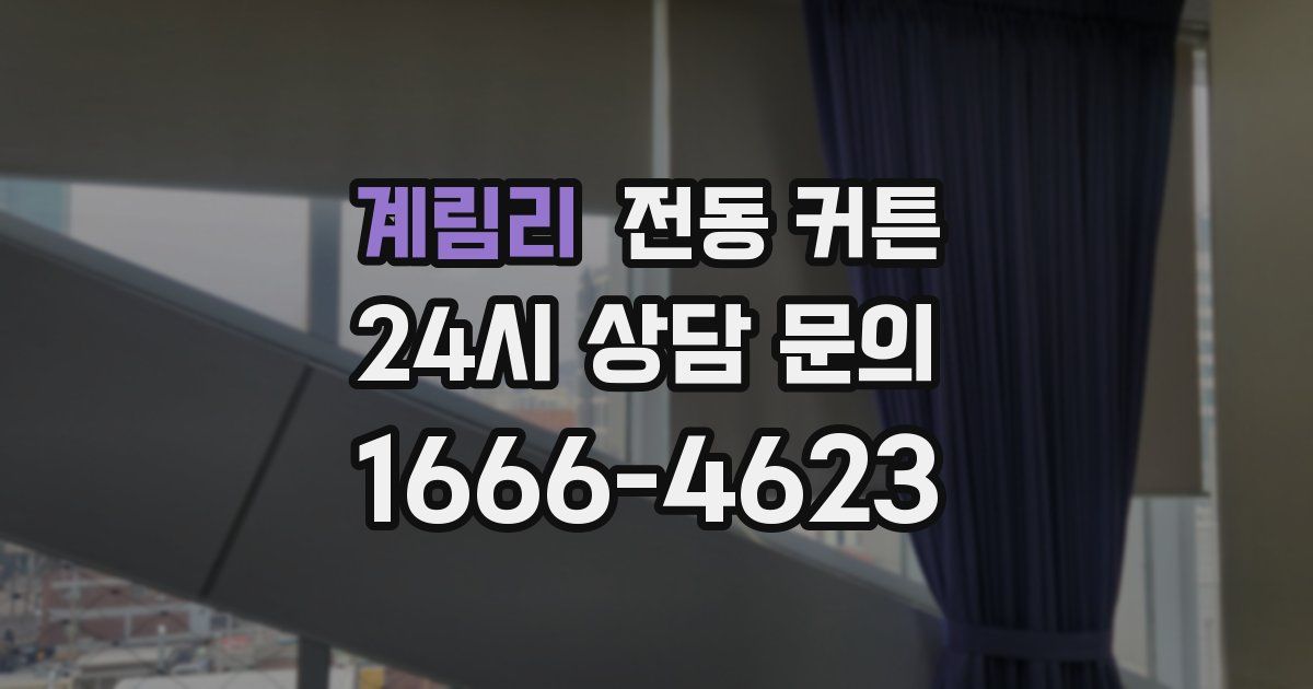 계림리 전동 커튼
