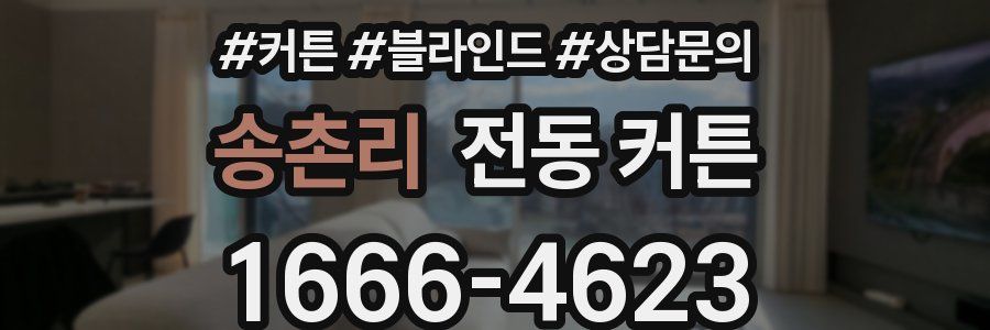 송촌리 전동 커튼