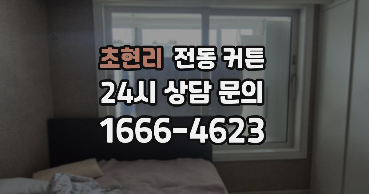 초현리 전동 커튼
