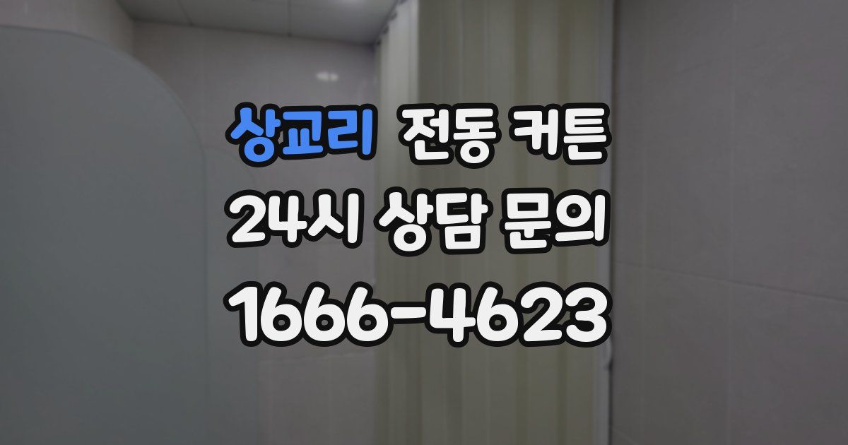 상교리 전동 커튼