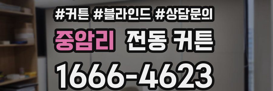 중암리 전동 커튼