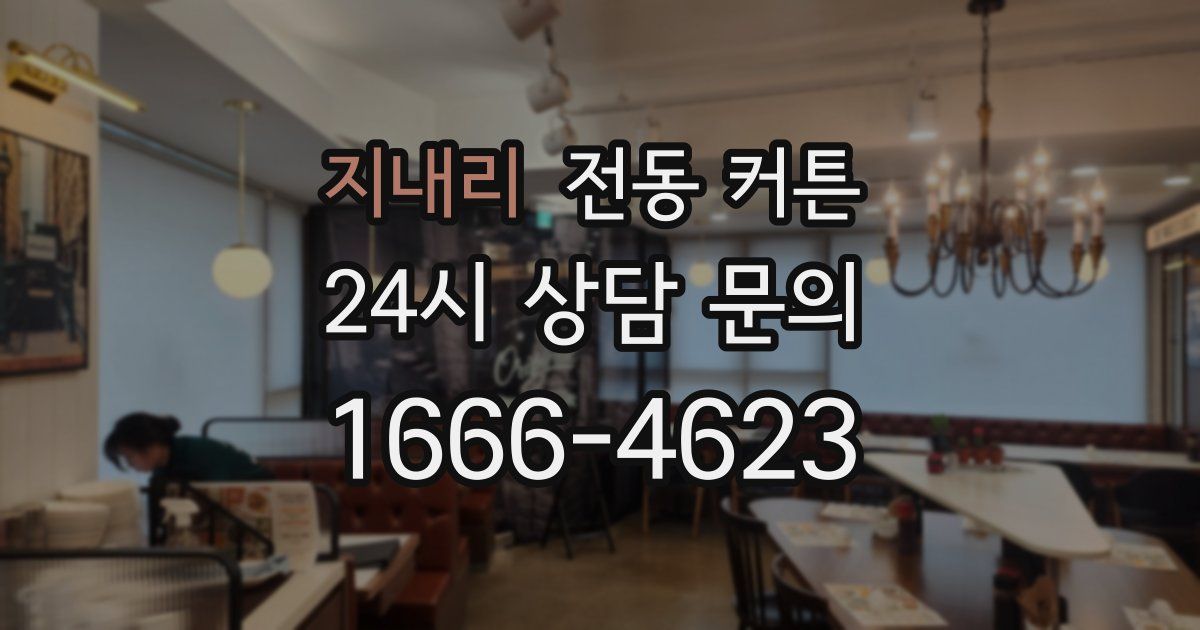 지내리 전동 커튼