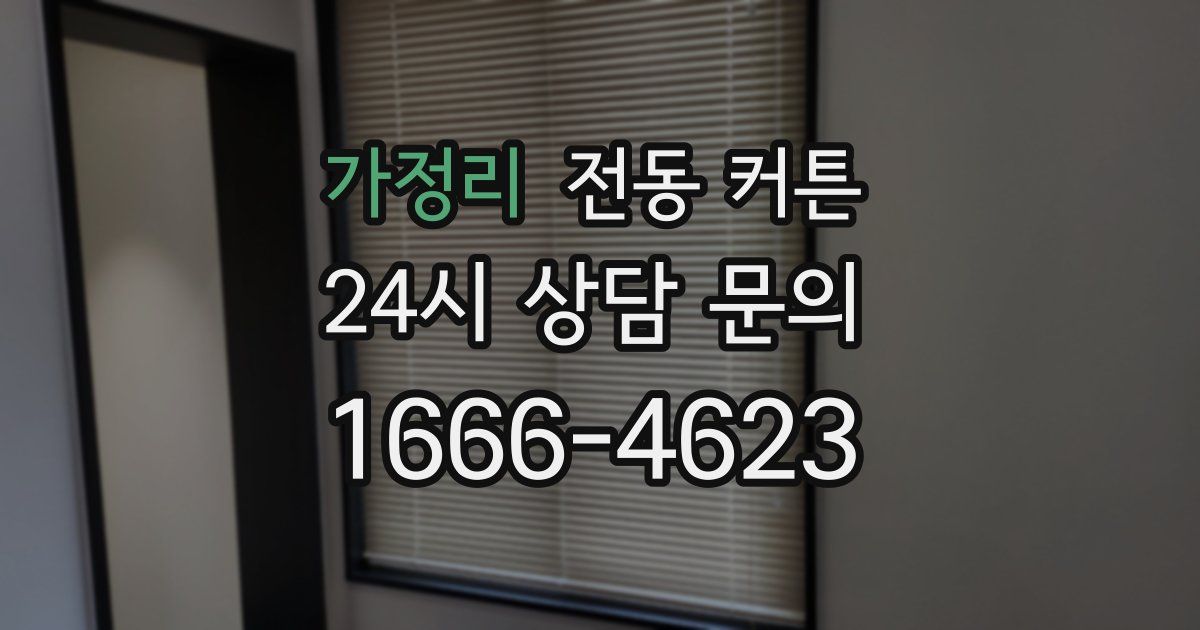 가정리 전동 커튼