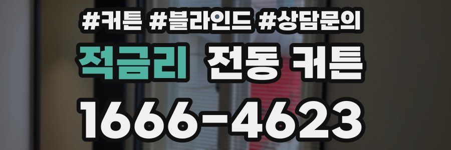 적금리 전동 커튼