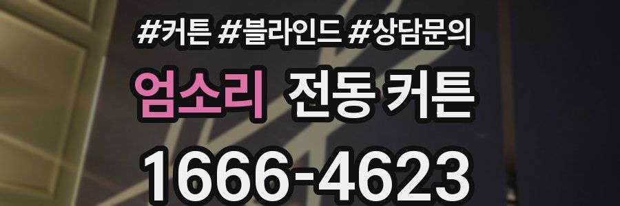 엄소리 전동 커튼