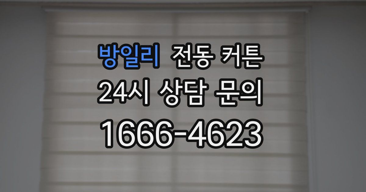 방일리 전동 커튼