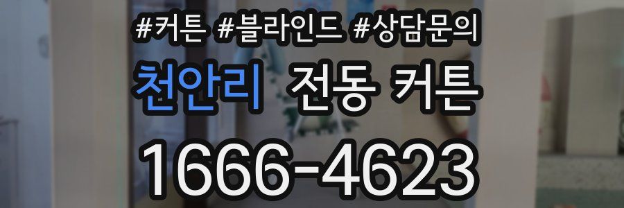 천안리 전동 커튼