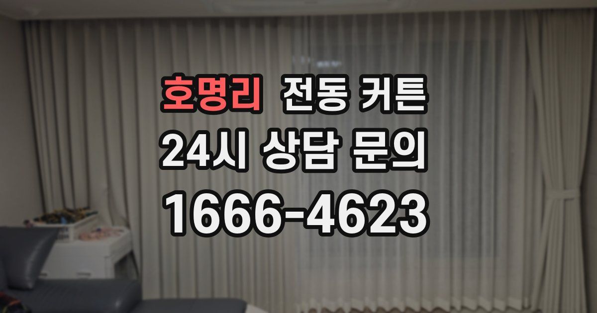호명리 전동 커튼