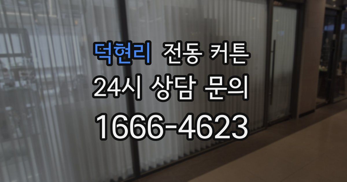 덕현리 전동 커튼