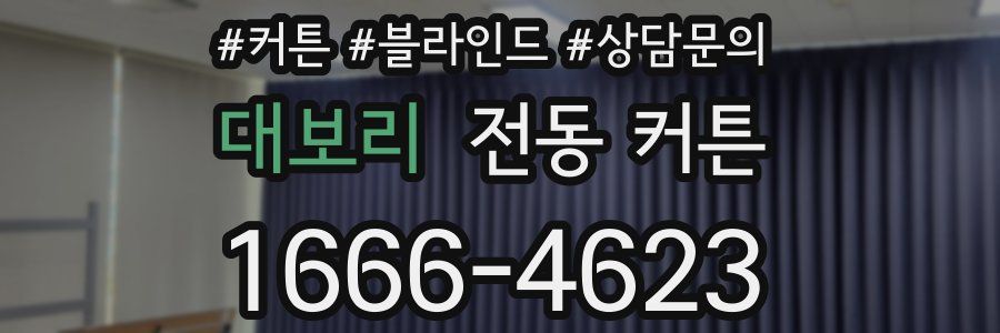 대보리 전동 커튼
